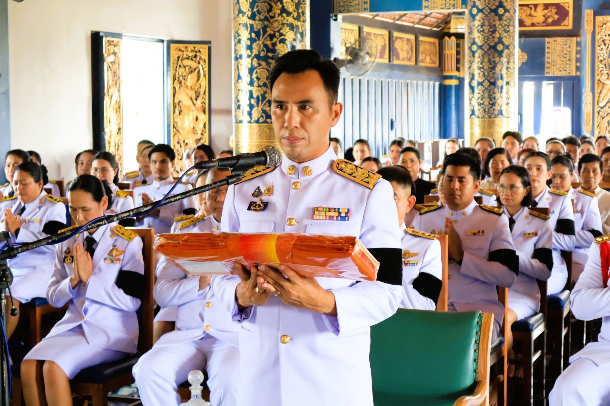 อำเภอหนองม่วง โดยสำนักงานพัฒนาชุมชนอำเภอหนองม่วง ร่วมพิธีทอดผ้าป่าสมทบกองทุนพัฒนาเด็กชนบท ในพระราชูปถัมภ์สมเด็จพระเทพรัตนราชสุดาฯ สยามบรมราชกุมารี ประจำปี 2569 เพื่อพัฒนาคุณภาพชีวิตเด็กก่อนวัยเรียนที่มีฐานะยากจนและด้อยโอกาส