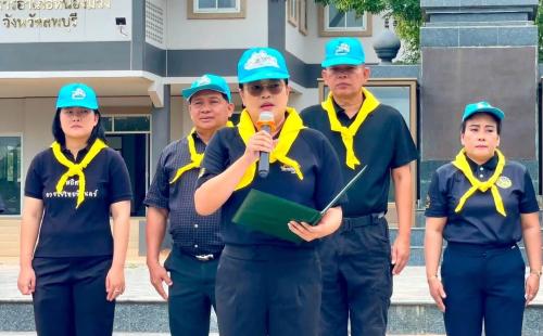 อำเภอหนองม่วง โดยสำนักงานพัฒนาชุมชนอำเภอหนองม่วง ร่วมกิจกรรมจิตอาสาพัฒนาบำเพ็ญสาธารณประโยชน์ “ เราทำความดี ด้วยหัวใจ” เเละกิจกรรม Bic Cleaning Day